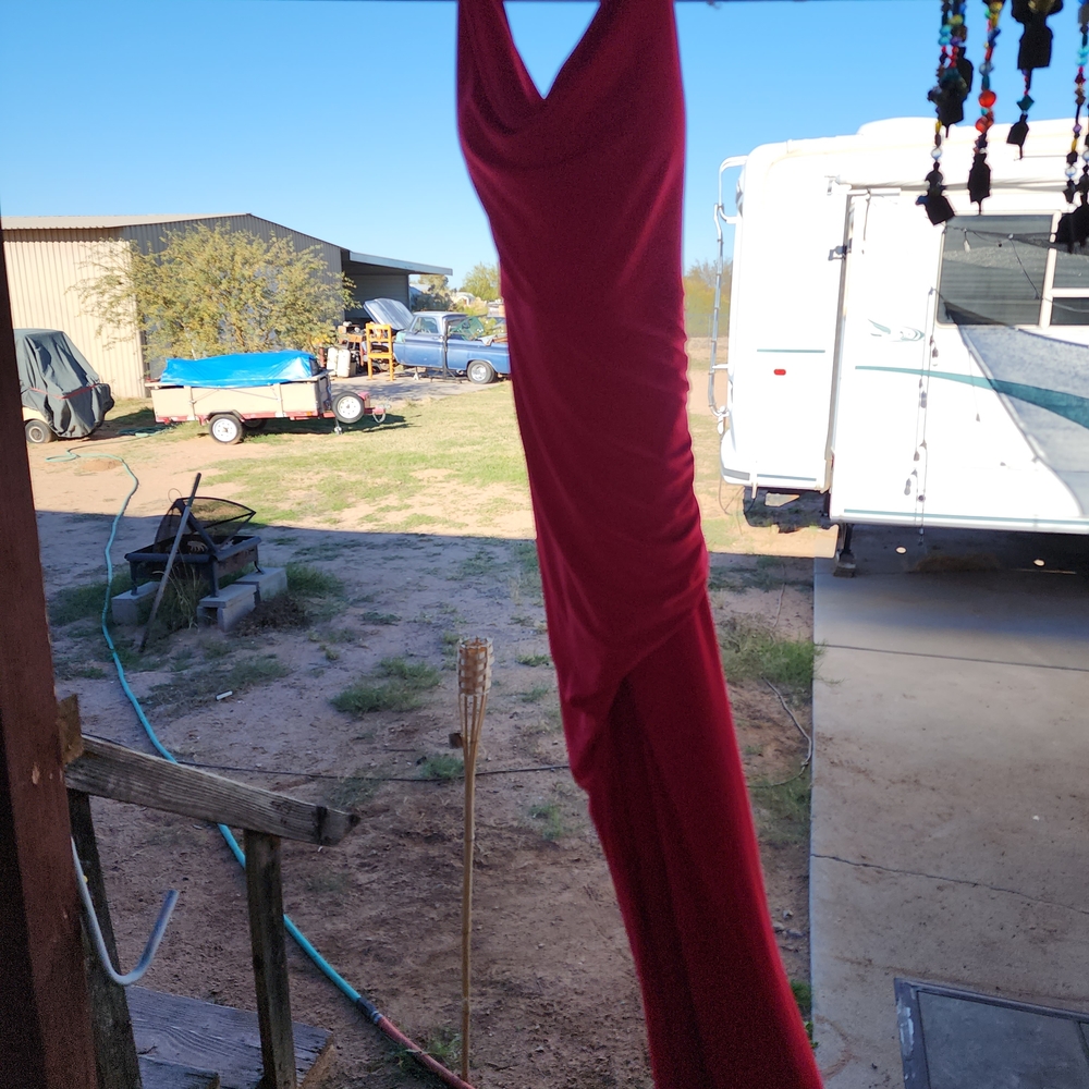 Jump Red Backless Dress - Picture 2 of 5